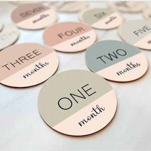 Milestone Wooden Discs Set